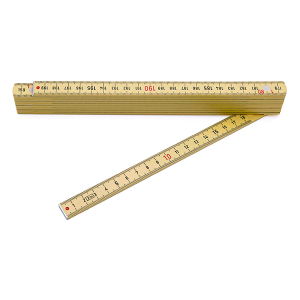 12 Natural Finish Wood Ruler - English Scale