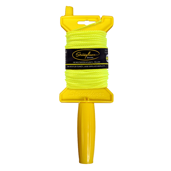 Stringliner Mason-Line Reel Twisted Fluorescent Orange