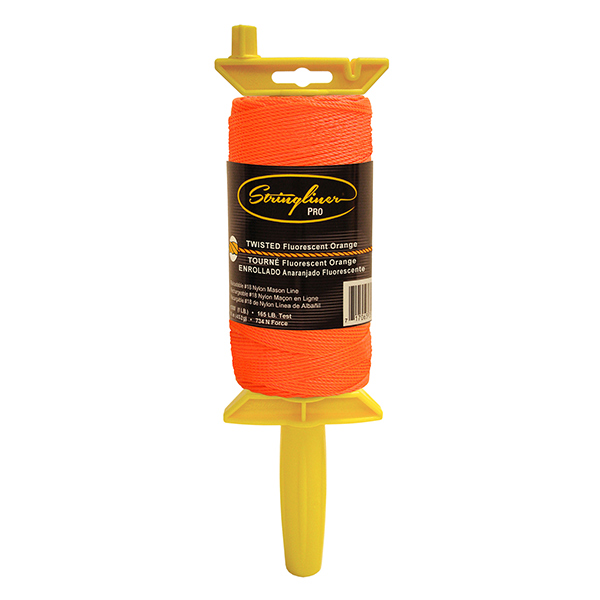 Stringliner Mason String Line Replacement Roll – Fluorescent Orange –  Cascade Concrete Accessories