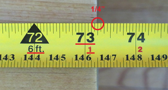 Longacre Tape Measure 3/4 INCH X 10 